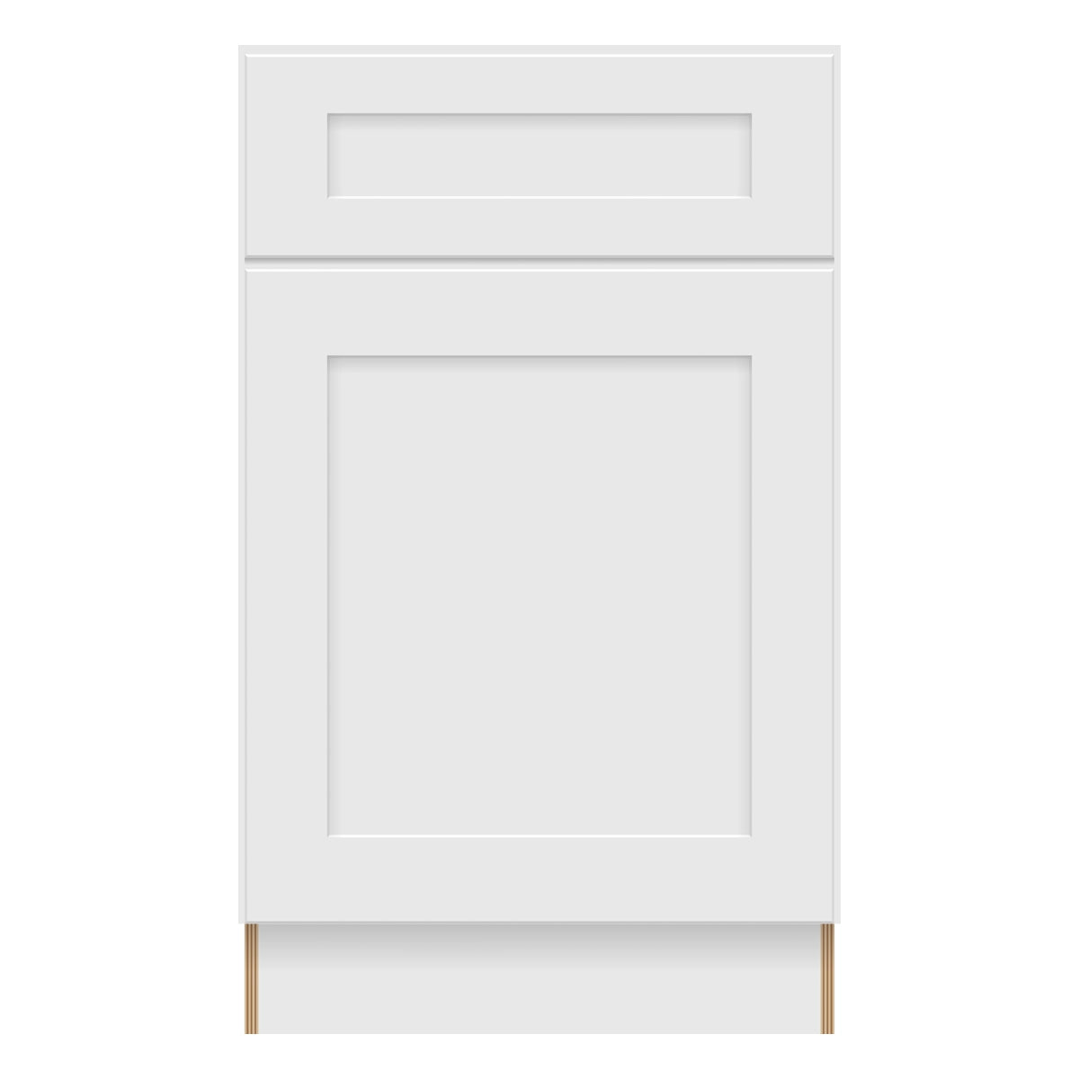 Craft Cabinetry Shaker White 21"W Base Cabinet