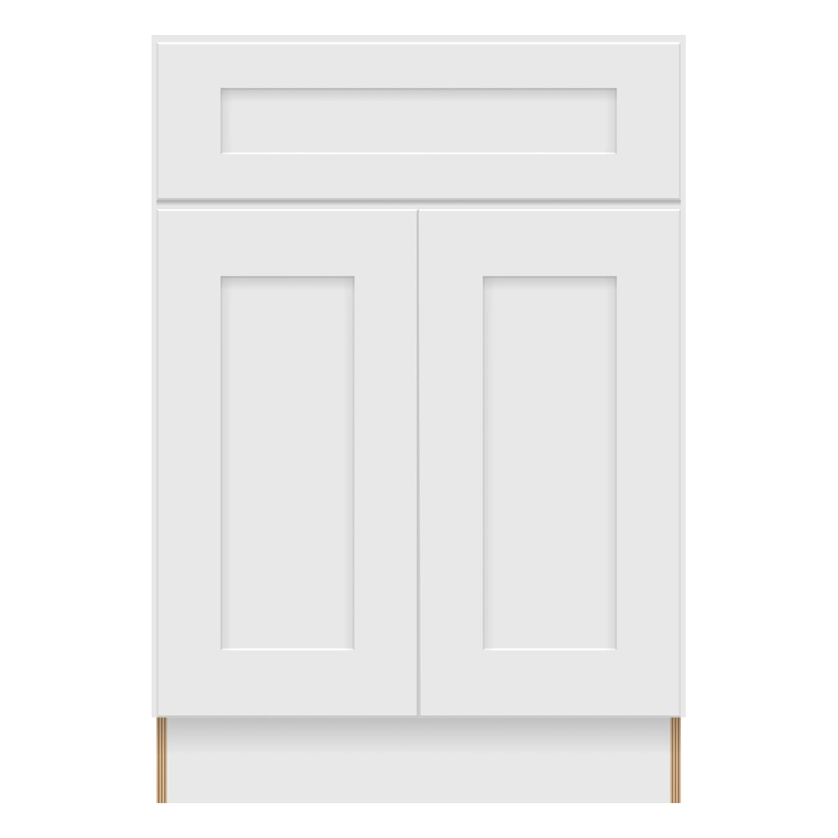Craft Cabinetry Shaker White 24"W Base Cabinet