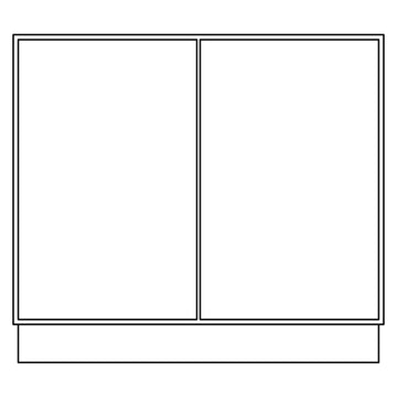 Fabuwood Allure Fusion Denim Blue 39 W Base Cabinet B39FD Photo
