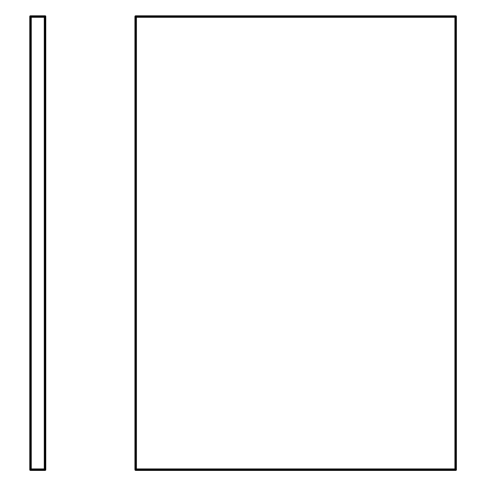 Fabuwood Allure Luna Pitch Black 120 H Refrigerator End Panel REP30120 X 3 Photo