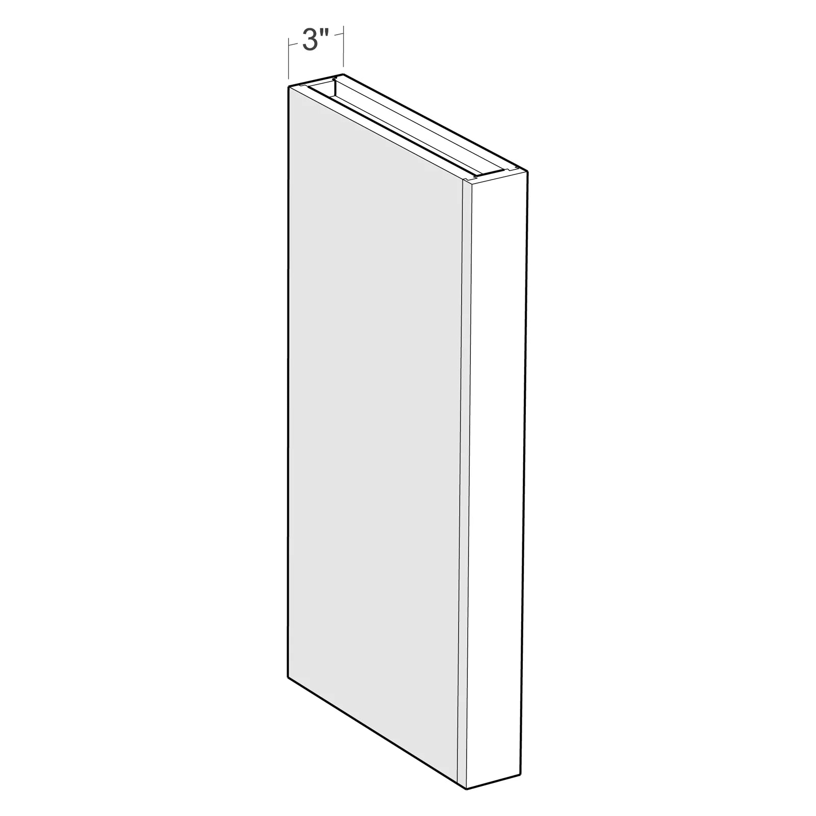 Fabuwood Allure Luna Sage Green 42"H Column Photo
