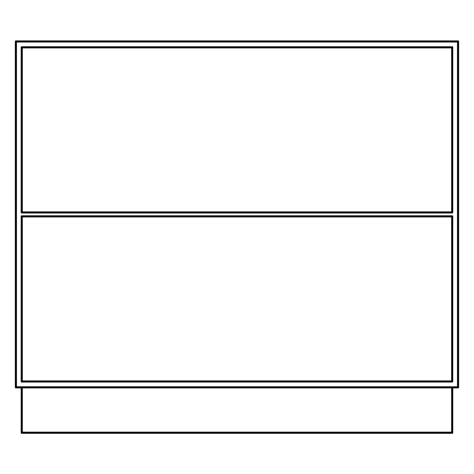 Fabuwood Allure Fusion Cloud White 36 W Drawer Base Cabinet Db36 2 Photo