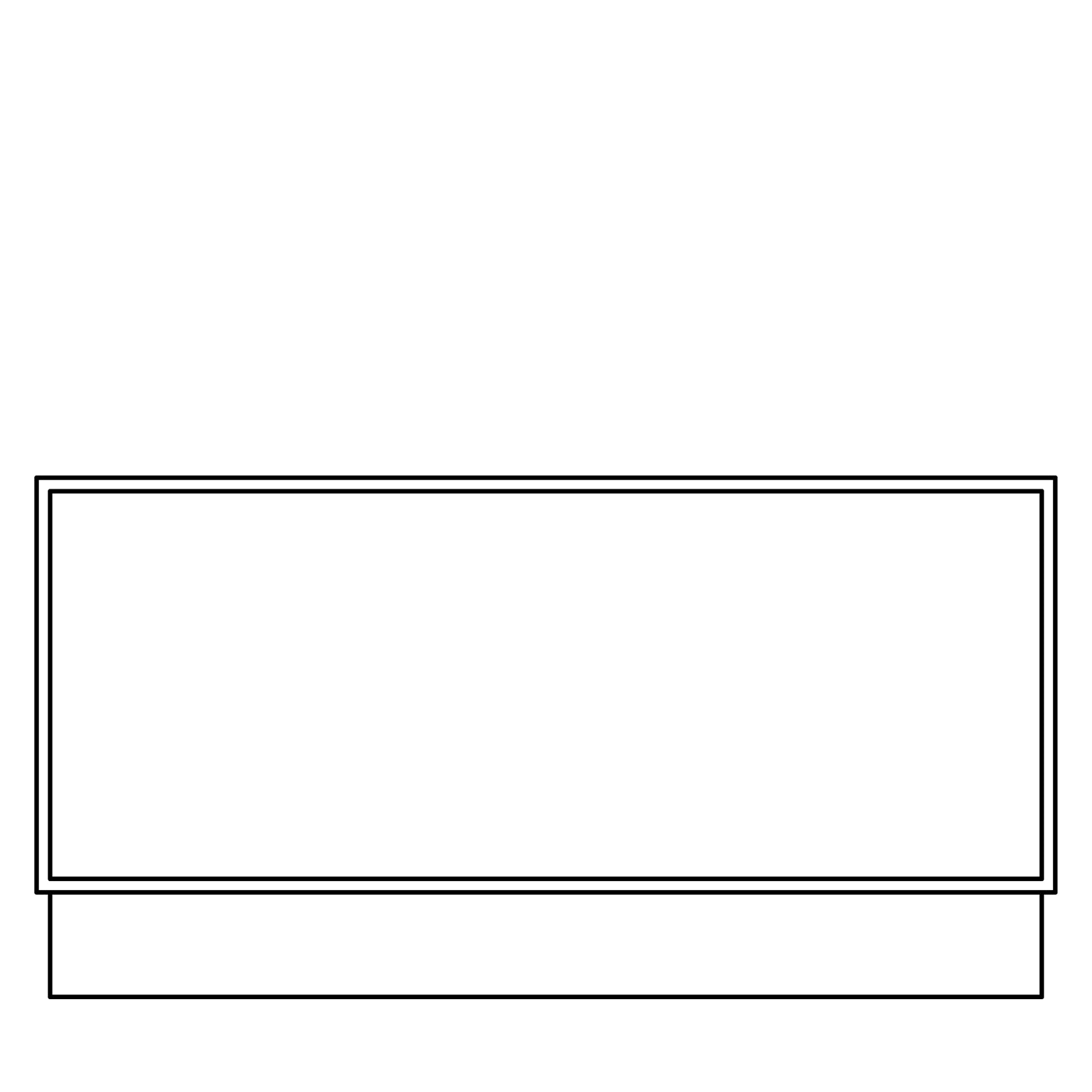 Fabuwood Allure Fusion Cloud White 36 Drawer Bench Seat DBS36 Photo