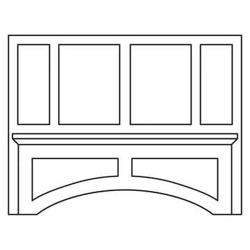 Fabuwood Allure Imperio Denim Blue 48 Hood RHA483021 Photo