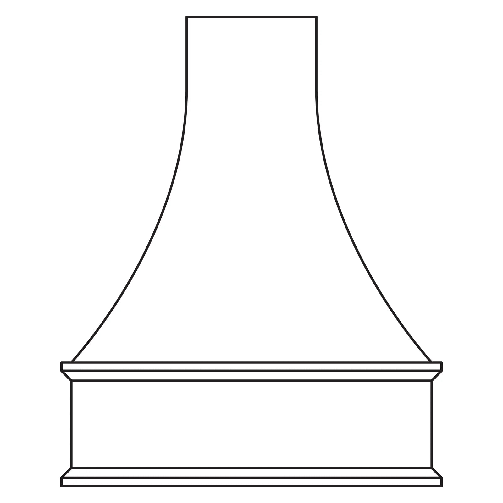 Fabuwood Allure Luna Denim Blue 36 Hood RHCA36 WALNUT Photo