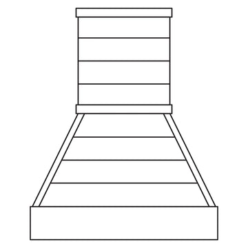 Fabuwood Allure Imperio Denim Blue 30 Hood RHF30 TIMBER Photo