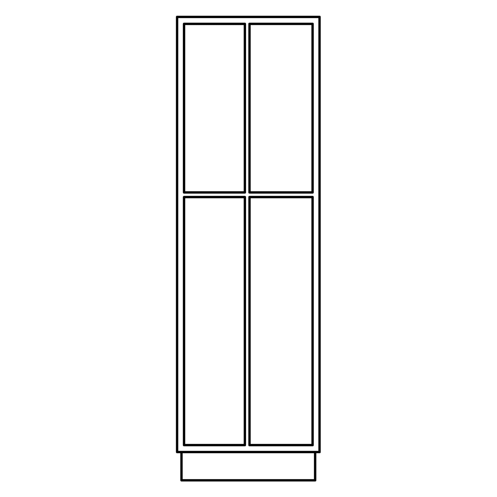 Fabuwood Allure Galaxy Pitch Black 30"W x 84"H Pantry Cabinet Photo