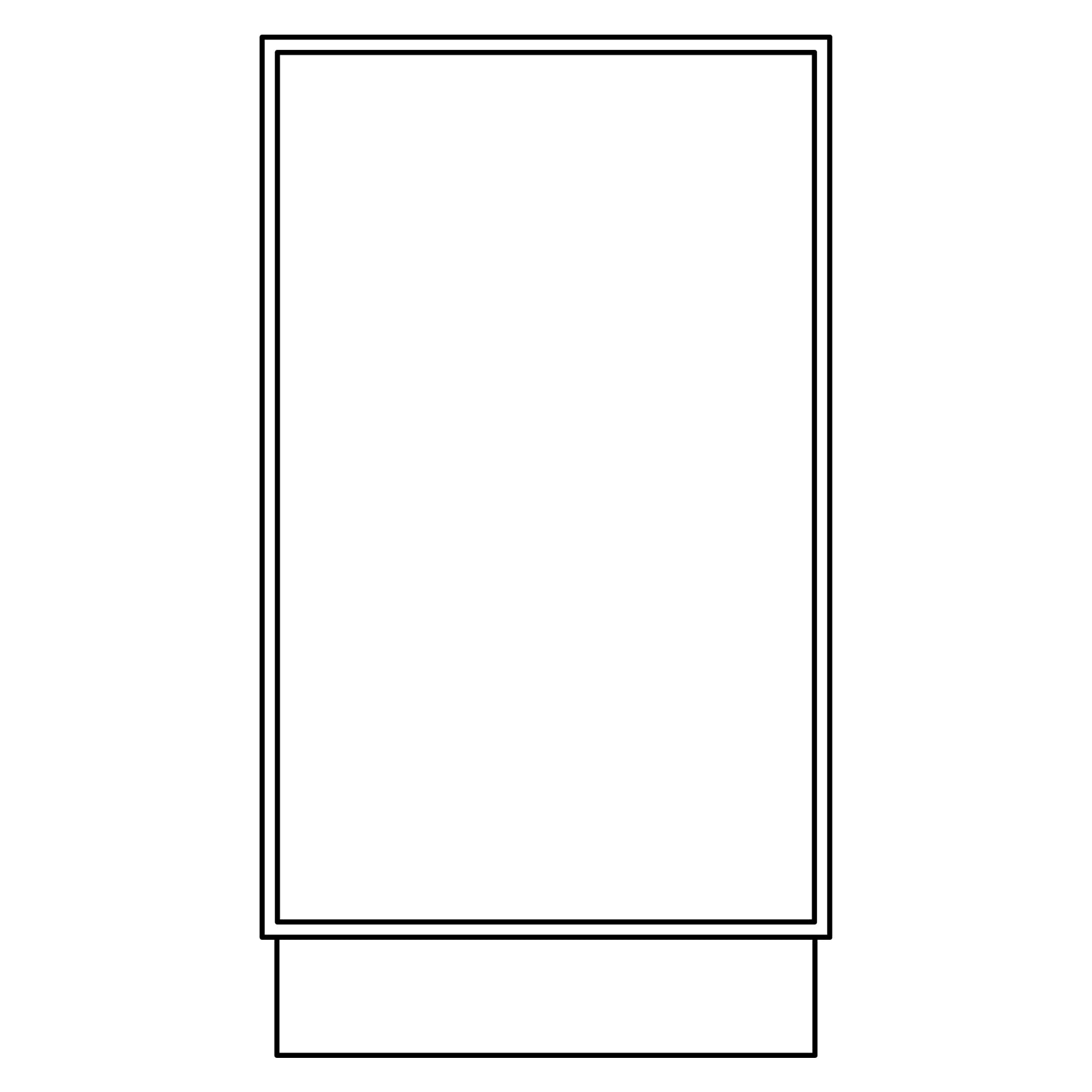 Fabuwood Allure Fusion Cloud White 12 W Vanity Base Cabinet VB12FD Photo