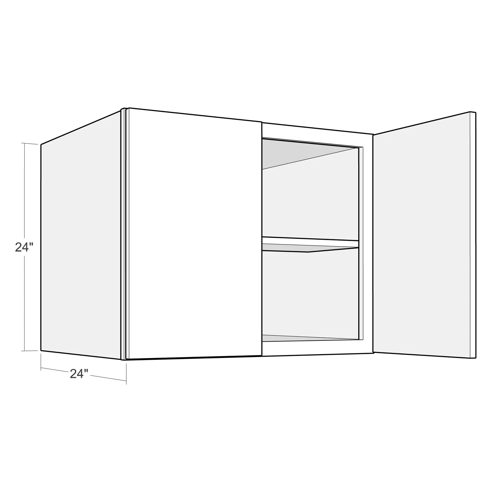 Fabuwood Allure Fusion Hunter Green 30"W x 24"H 24" Depth Wall Cabinet Photo