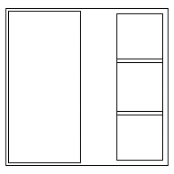 Fabuwood Allure Luna Cloud White 36 W x 30 H Blind Wall Corner Cabinet WBC3630 Photo