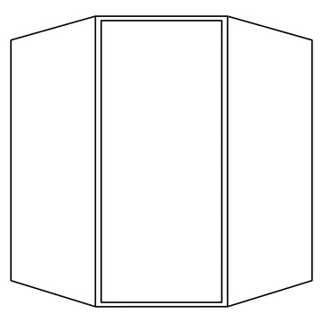 Fabuwood Allure Nexus Frost 27"W x 30"H Wall Diagonal Corner Cabinet Photo