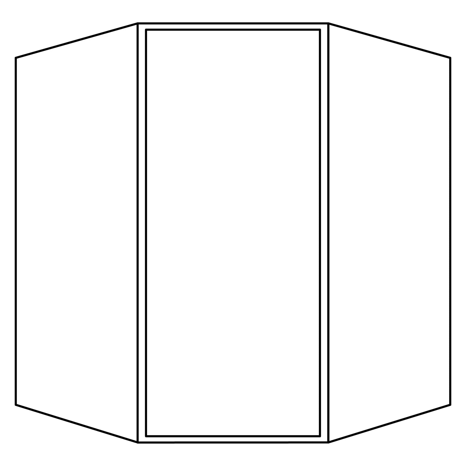 Fabuwood Allure Luna Cloud White 27 W x 30 H Wall Diagonal Corner Cabinet WDC2730 Photo