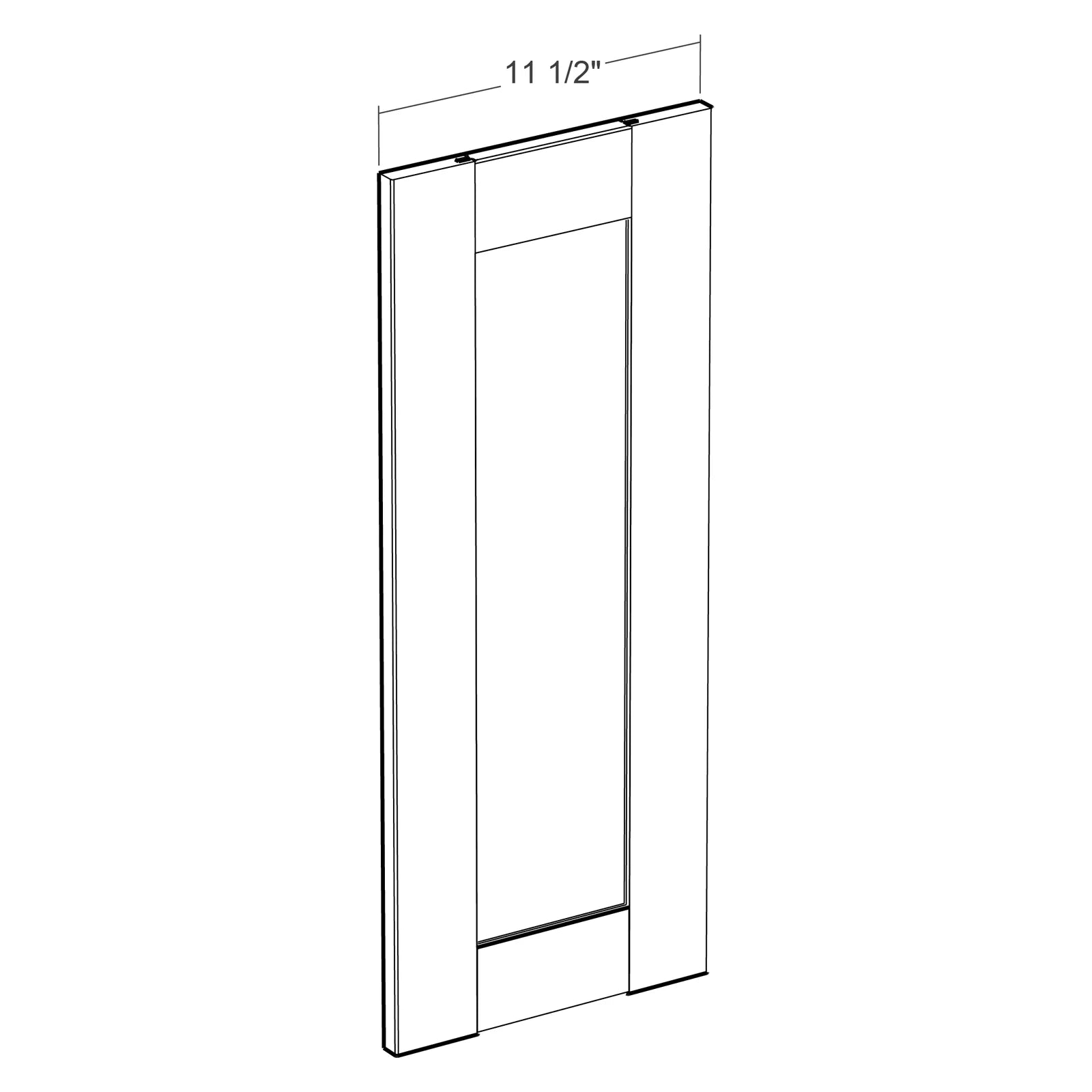 Fabuwood Allure Fusion Cloud White 30"H Wall Wainscot Panel Photo