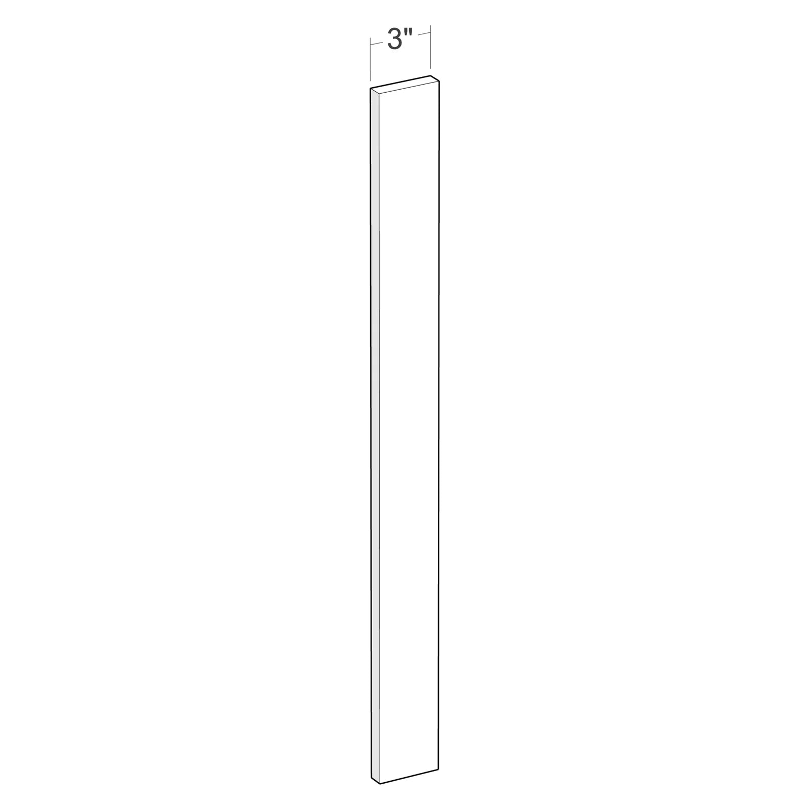 Fabuwood Allure Luna Sage Green 3"W x 42"H Wall Filler Photo