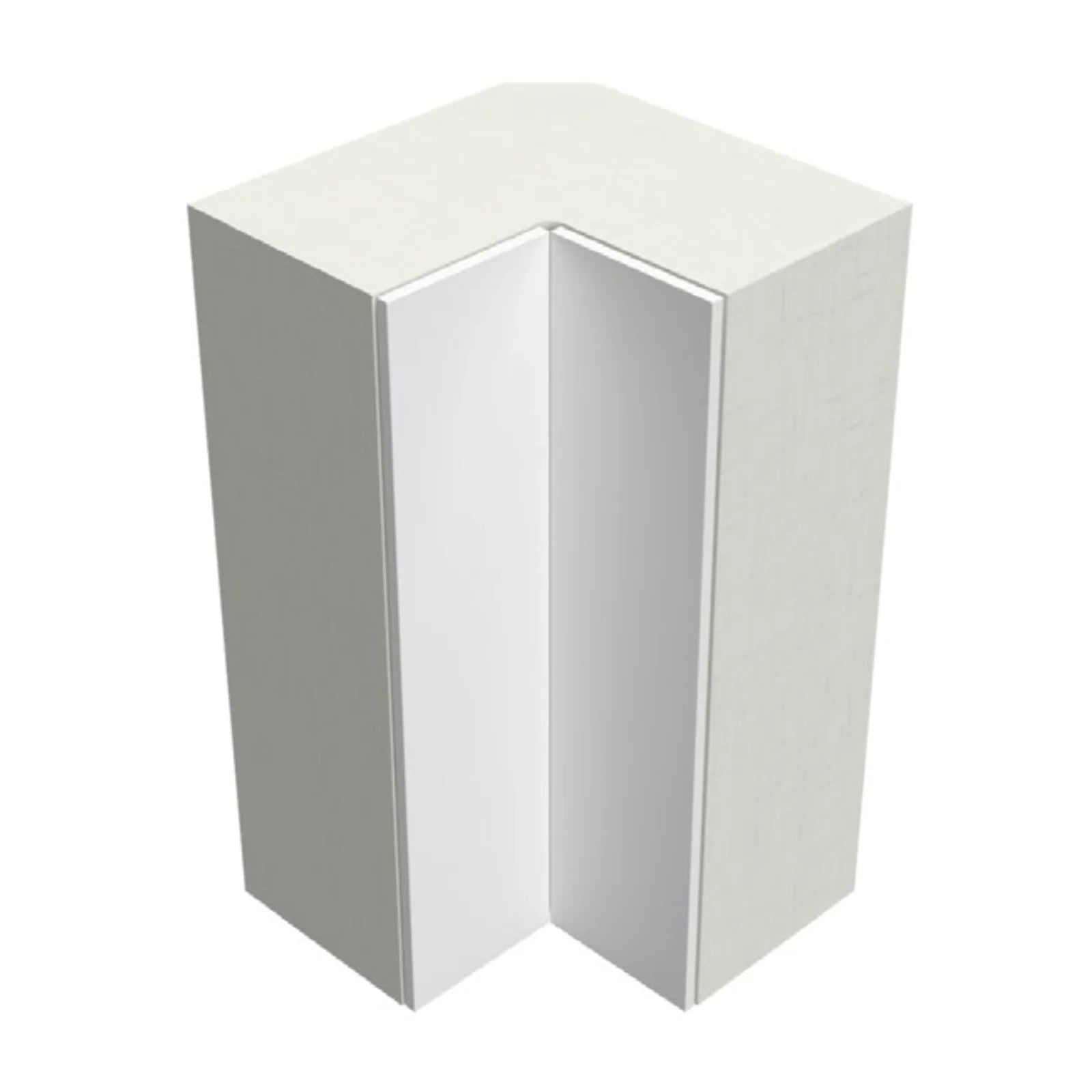 Fabuwood Illume Catalina Rosales 3 24"W x 42"H Wall Pie Cut Corner Cabinet Photo
