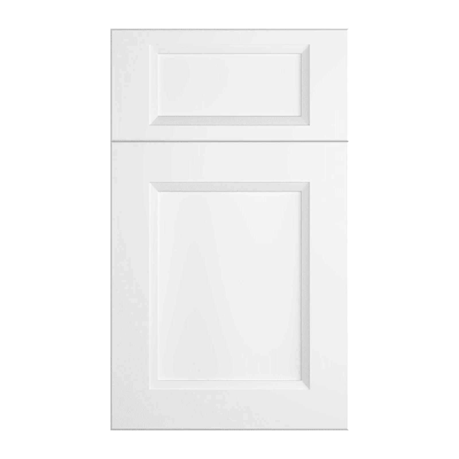 Cubitac Imperial Bergen Latte Cabinets | White Recessed Panel