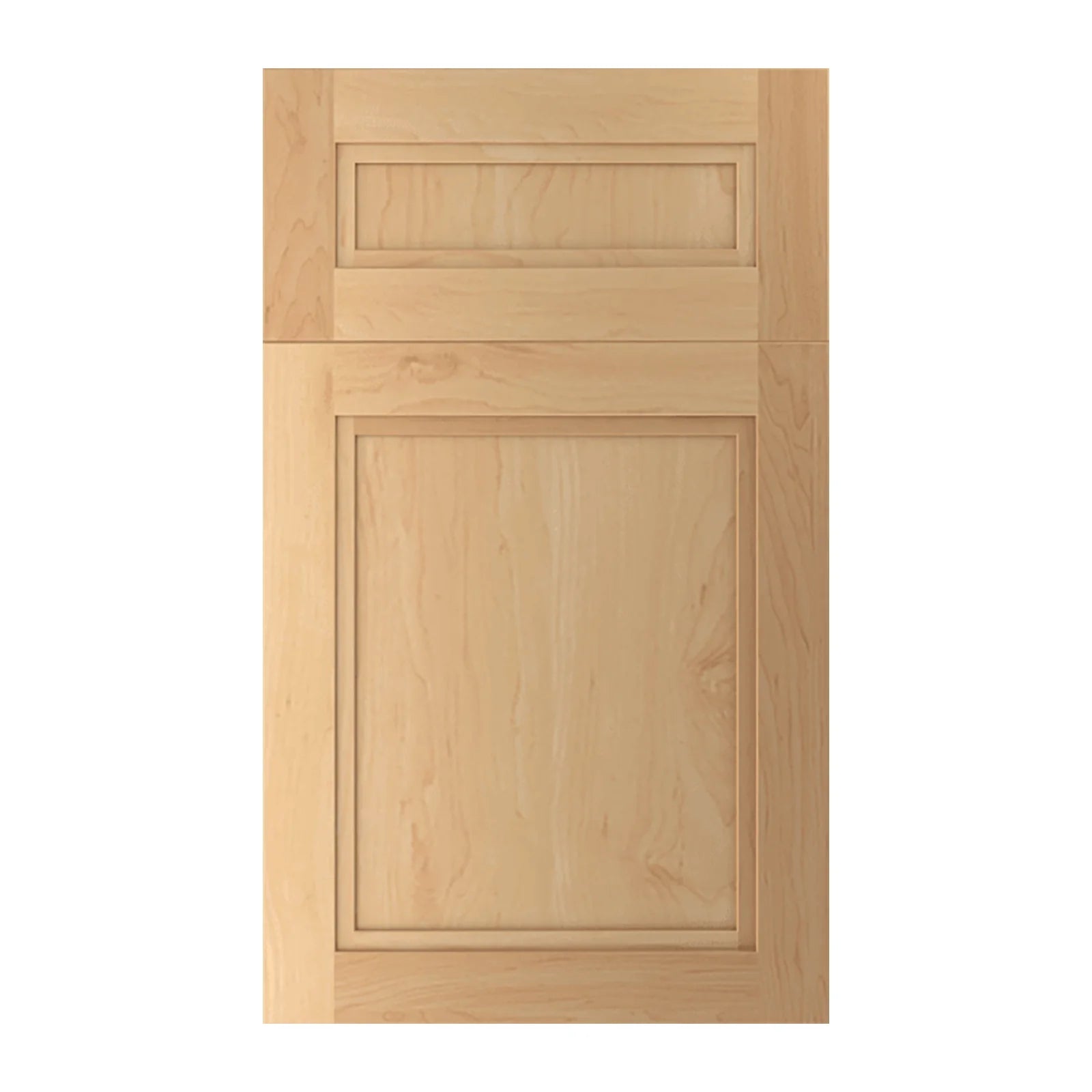 Cubitac Presto Bolt Natural Cabinets | Light Brown Recessed Panel