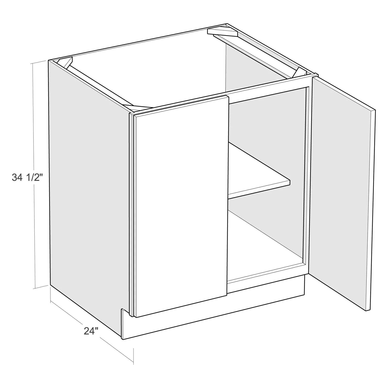 Fabuwood Allure Galaxy Horizon 33"W Base Cabinet Photo