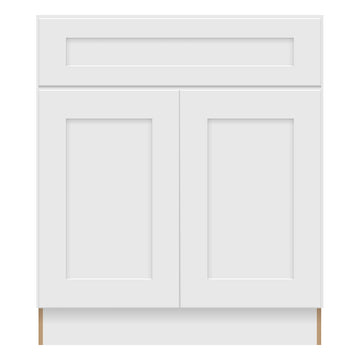 Craft Cabinetry Shaker White 30