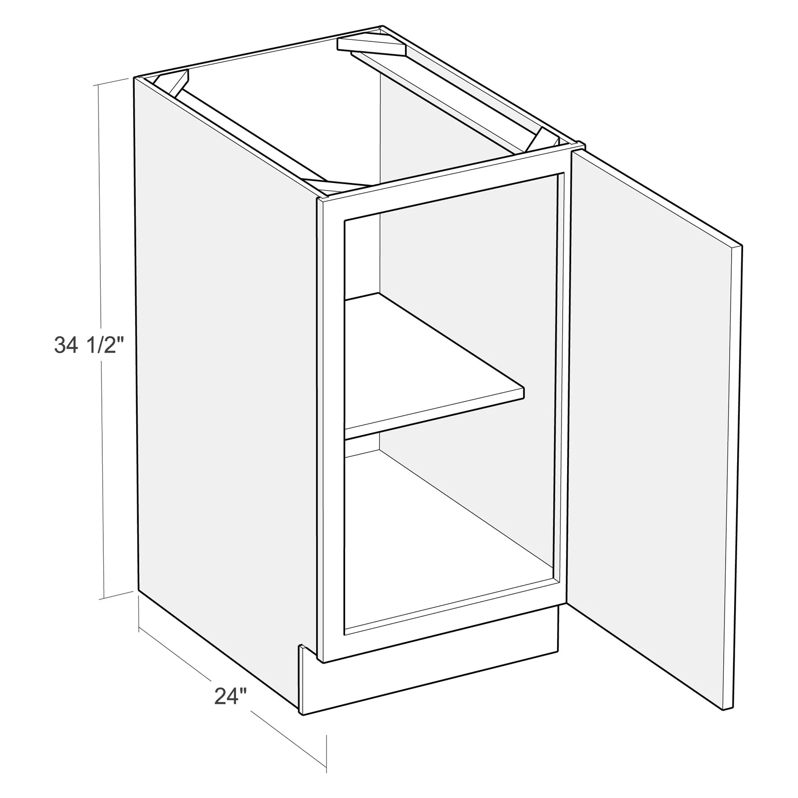 Fabuwood Allure Galaxy Horizon 21"W Base Cabinet Photo