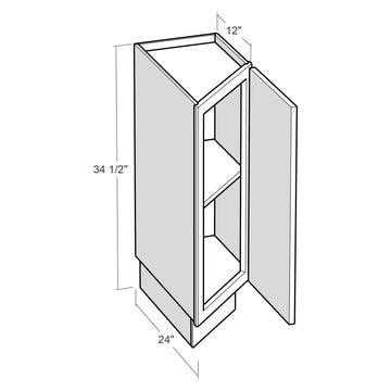 Fabuwood Allure Fusion Nickel 12"W Return Angle Base Cabinet Right Photo