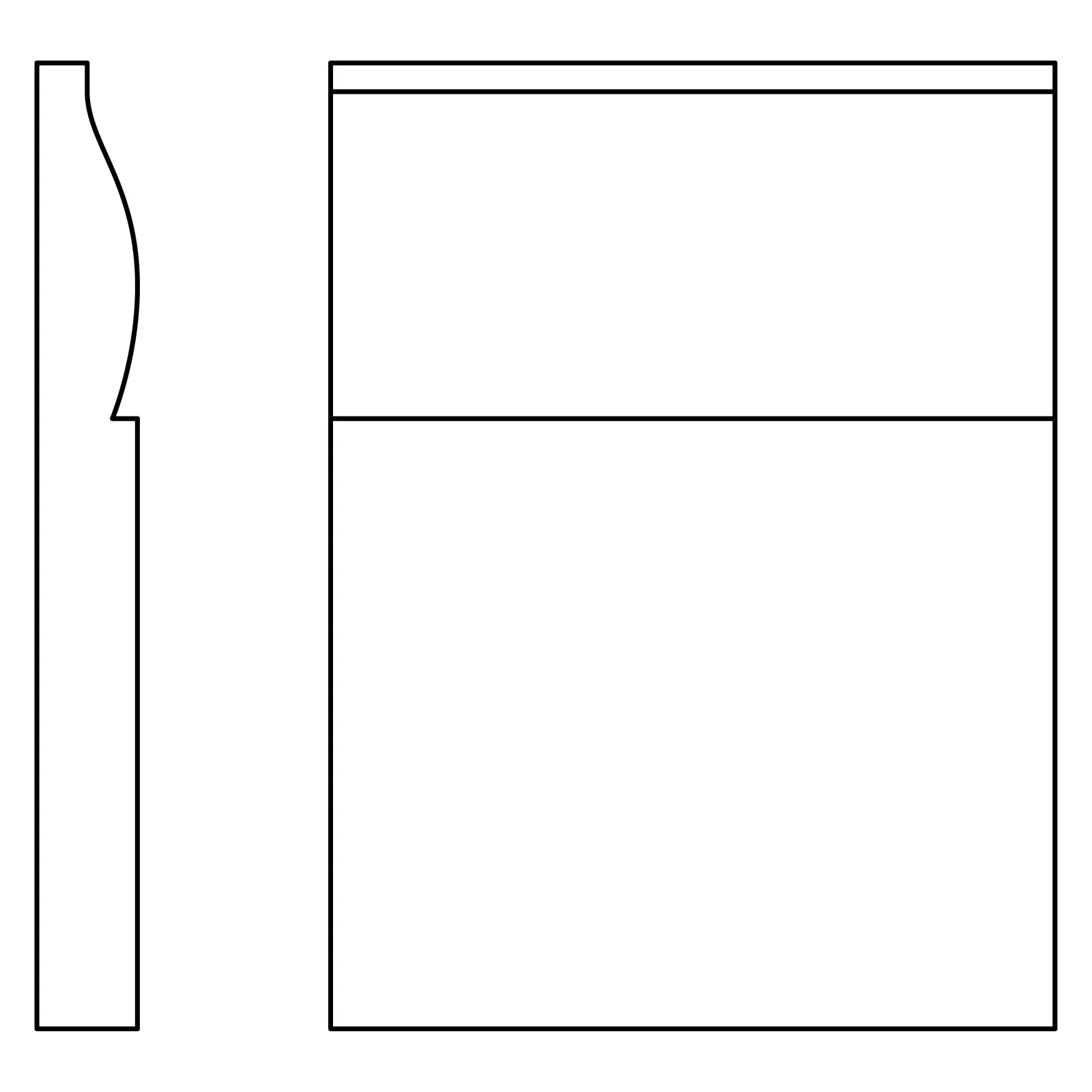 Fabuwood Allure Nexus Cloud White Base Board Molding BBM Photo