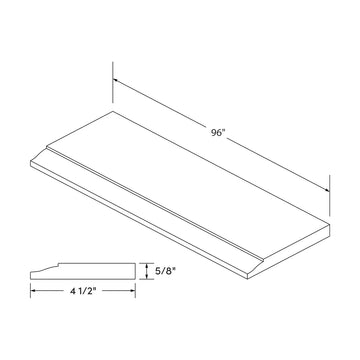 Craft Cabinetry Recessed Panel Gray Stain Base Board Molding