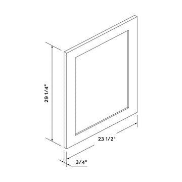 Craft Cabinetry Shaker White Base Decorative Dummy Door