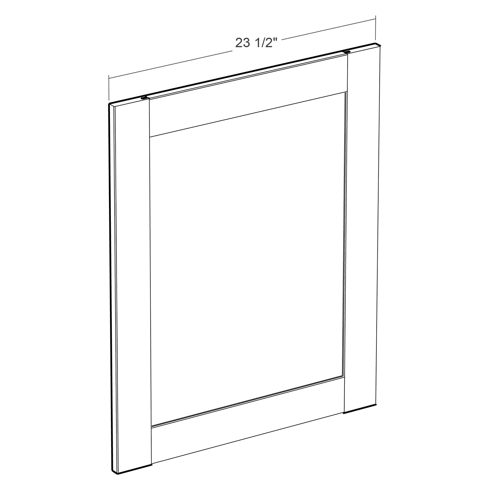 Fabuwood Allure Luna Cloud White Base Wainscot Panel Photo