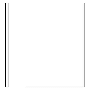 Fabuwood Allure Onyx Frost 120"H Refrigerator End Panel Photo