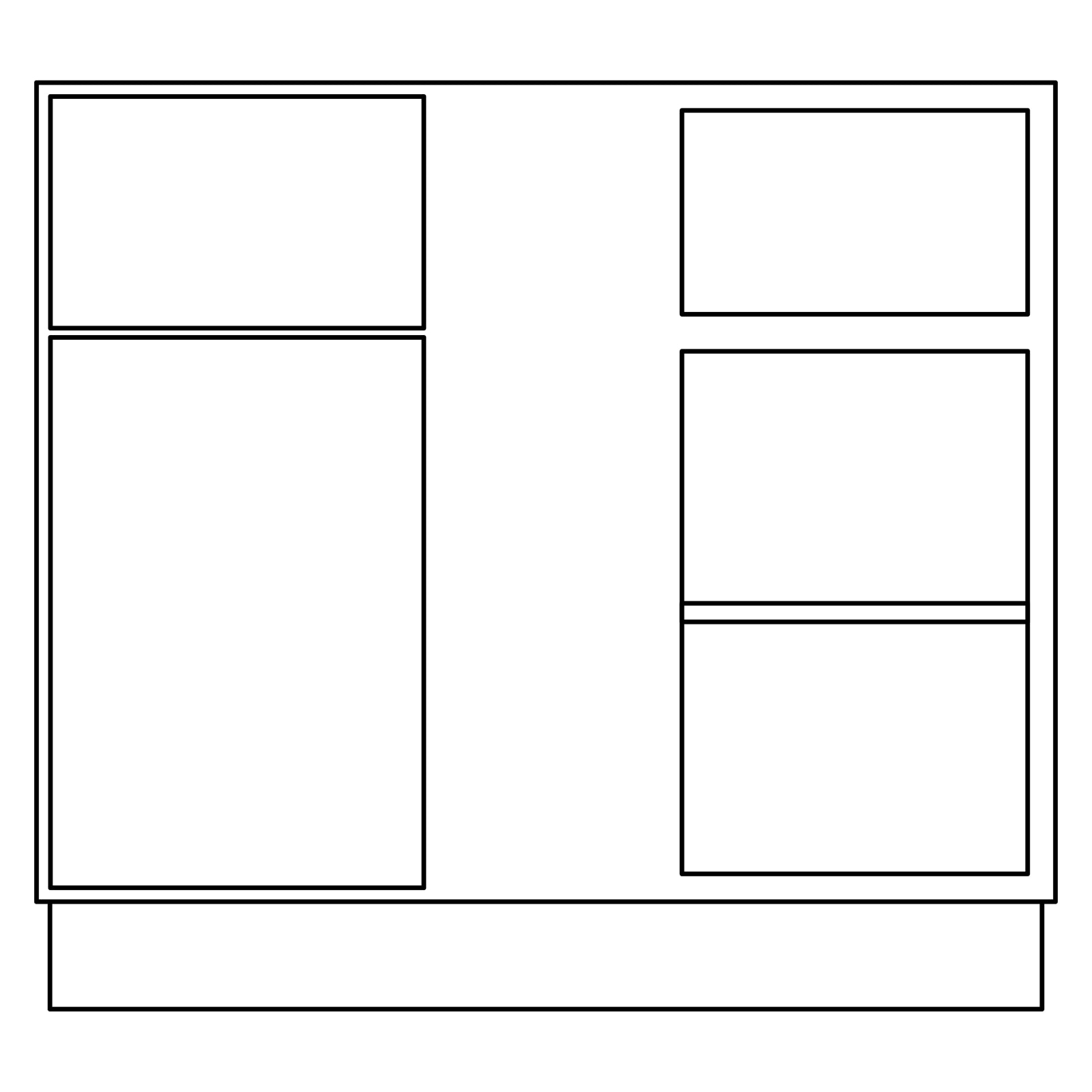 Fabuwood Allure Galaxy Cloud White 42"W Corner Base Cabinet Photo