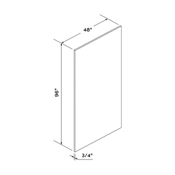 Craft Cabinetry Shaker White Back Panel