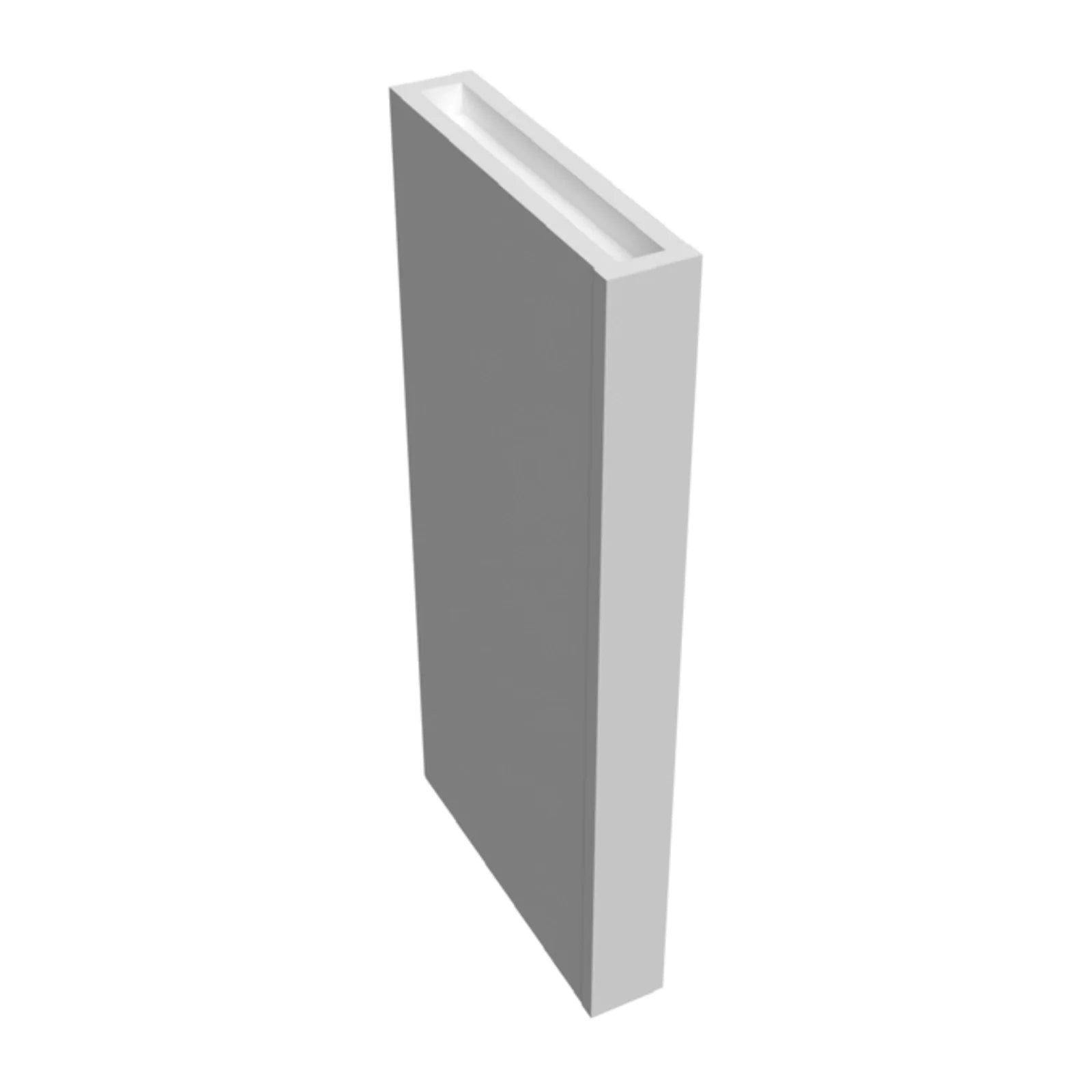 Fabuwood Illume Catalina Bianco Gloss 42"H Column Photo