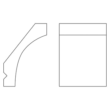 Fabuwood Allure Luna Timber Large Cove Molding 2 5/8 Inches
