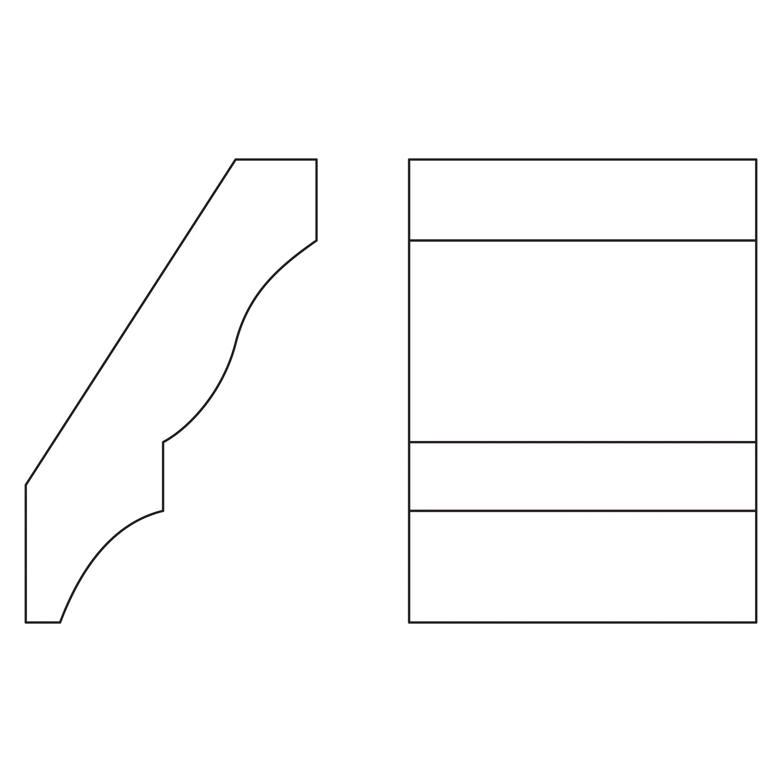 Fabuwood Allure Nexus Sage Green Large Crown Molding 3 3 8 Inches Cm 6 Photo