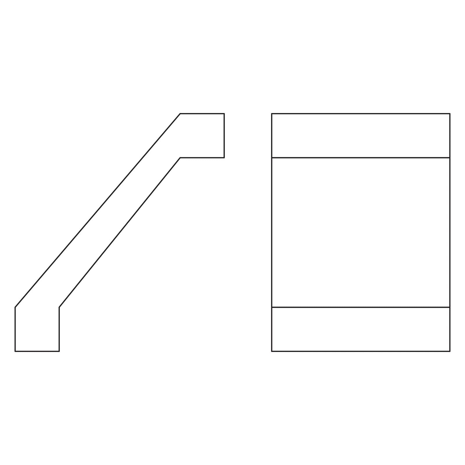 Fabuwood Allure Onyx Frost Shaker Crown Molding 3 1/4 Inches Photo