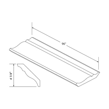 Craft Cabinetry Shaker White Big Crown Molding