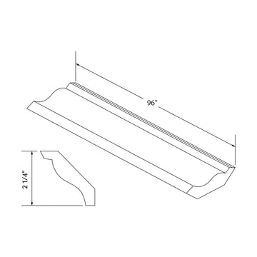 Craft Cabinetry Recessed Panel Gray Stain Small Crown Molding