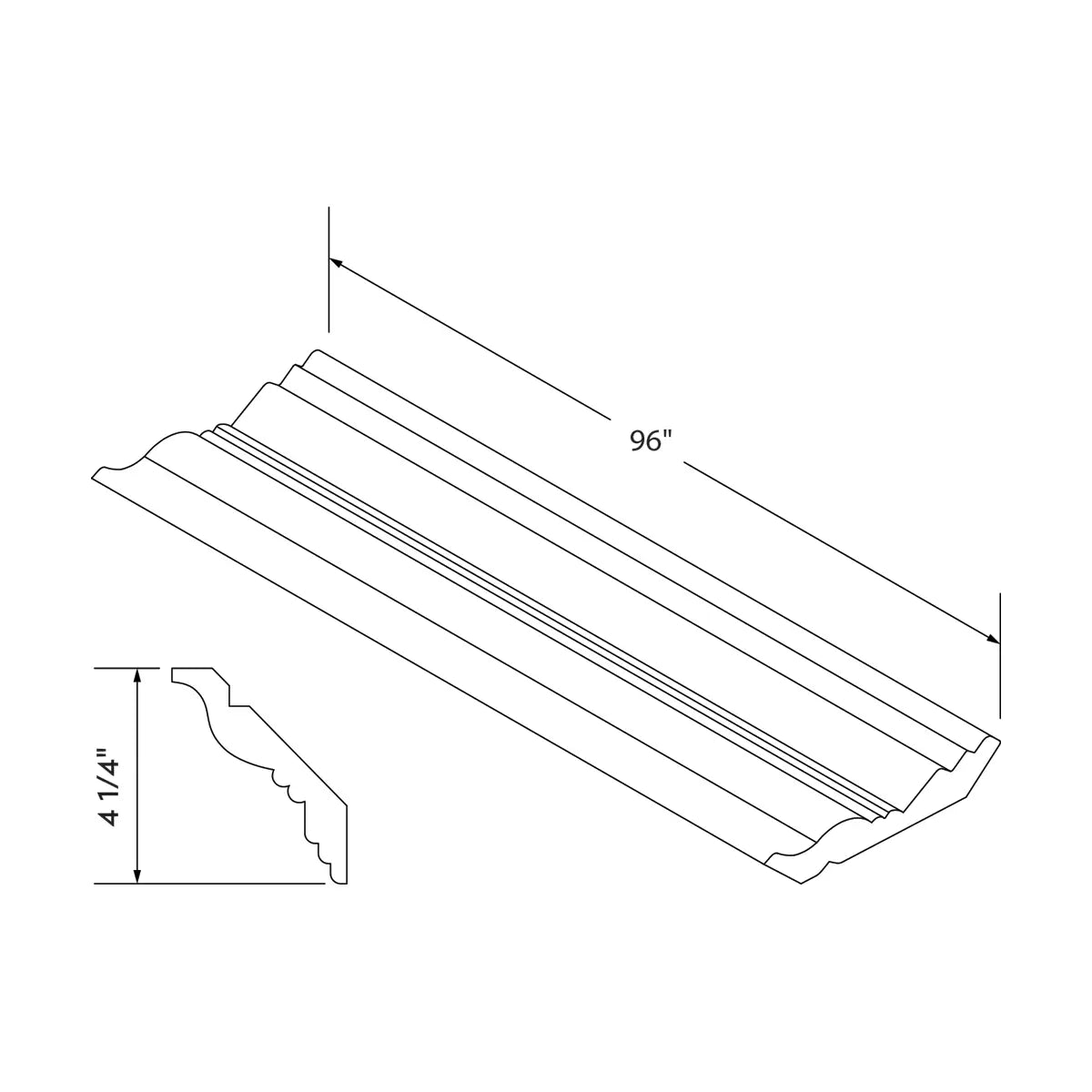 Craft Cabinetry Shaker White CMPL96 Image Specifications