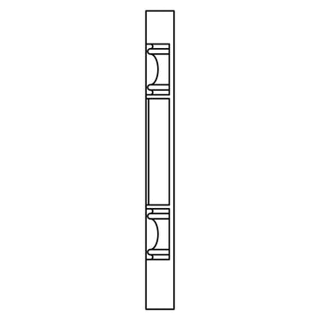 Fabuwood Allure Imperio Nickel Corner Post