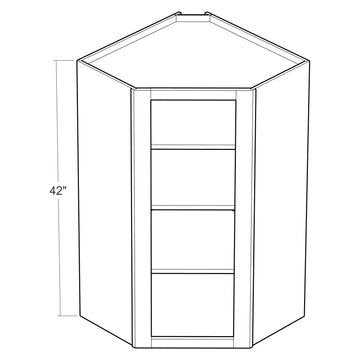 Fabuwood Allure Galaxy Cloud White 24"W x 42"H No Door Wall Cabinet Photo