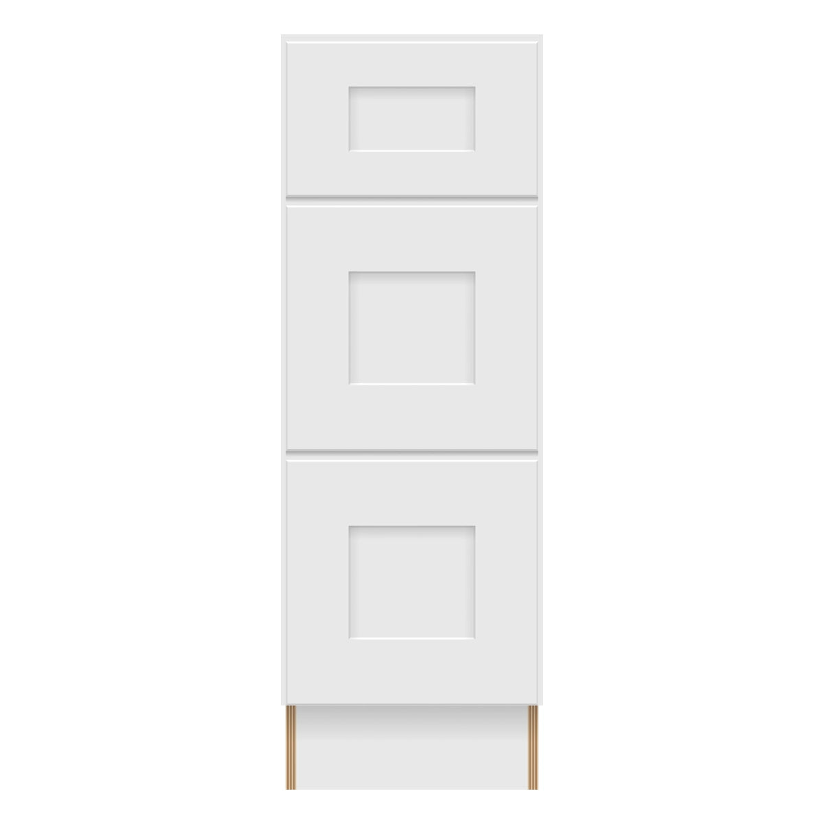 Craft Cabinetry Shaker White 12"W Drawer Base Cabinet