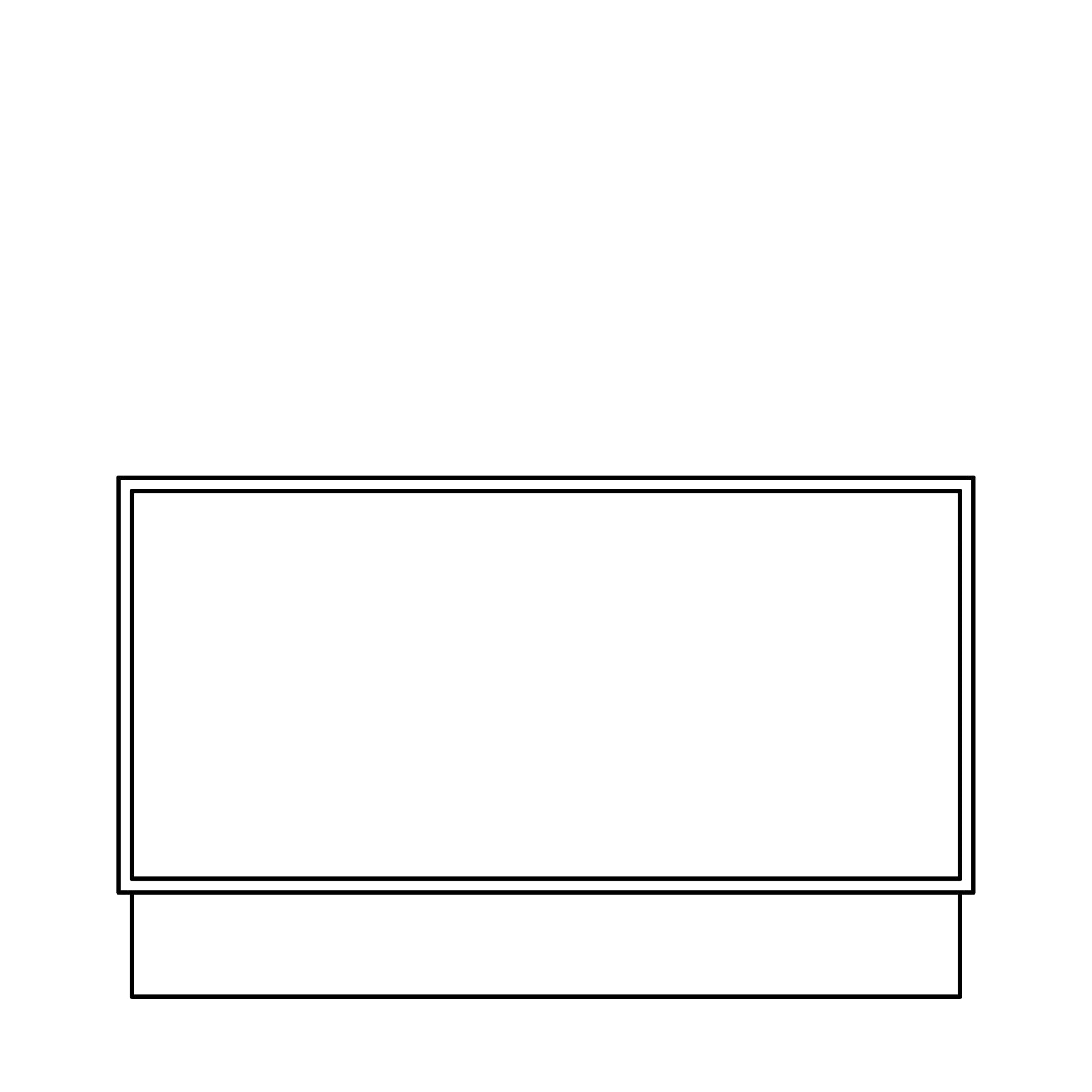 Fabuwood Allure Onyx Frost 24" Drawer Bench Seat Photo