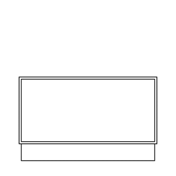 Fabuwood Allure Onyx Frost 24" Drawer Bench Seat Photo