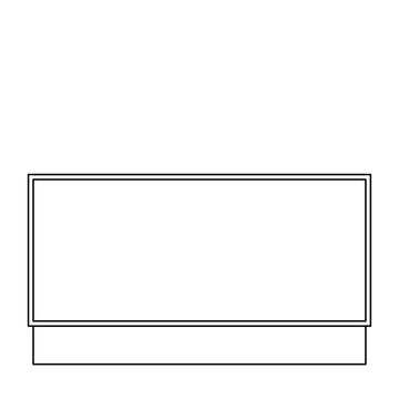 Fabuwood Allure Galaxy Cloud White 30" Drawer Bench Seat Photo