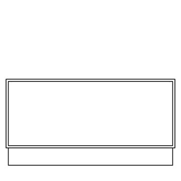 Fabuwood Allure Onyx Frost 36" Drawer Bench Seat Photo