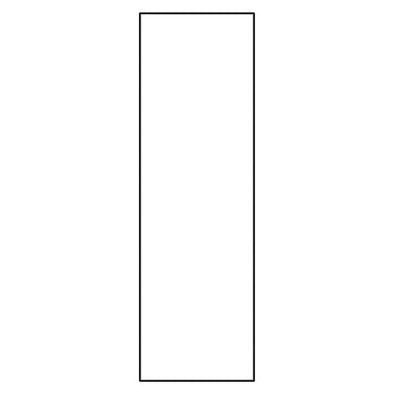 Fabuwood Allure Galaxy Sage Green 9"W x 30"H Decorative Door Photo