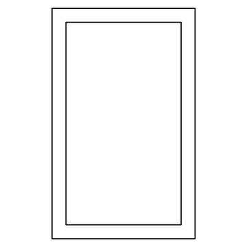 Fabuwood Allure Fusion Nickel 24"W x 30"H Door Prepped for Glass Photo