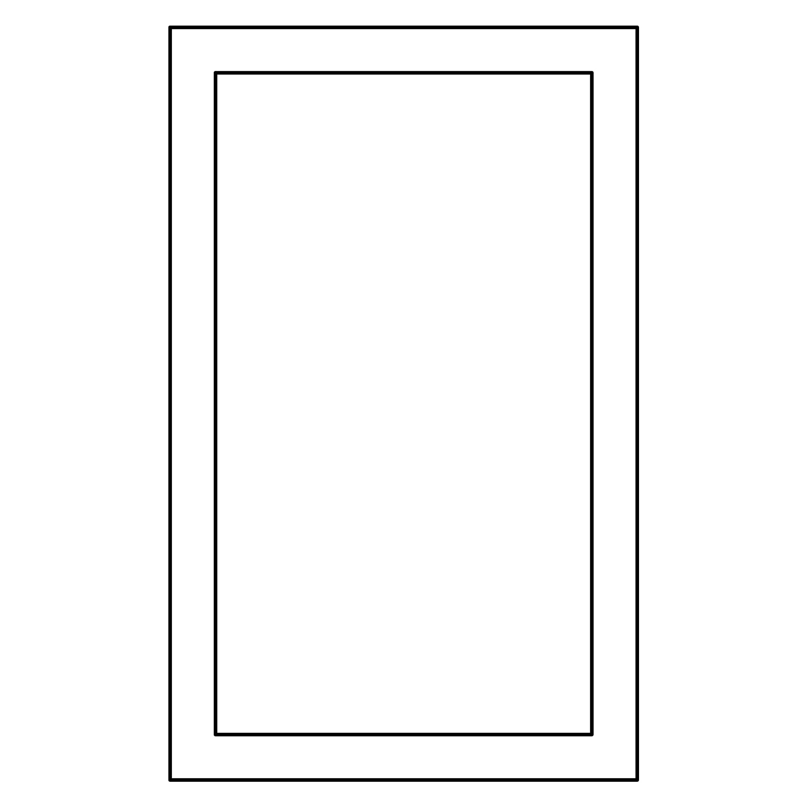 Fabuwood Allure Imperio Cloud White 30 W x 30 H Door Prepped For Glass DFG3030 Photo