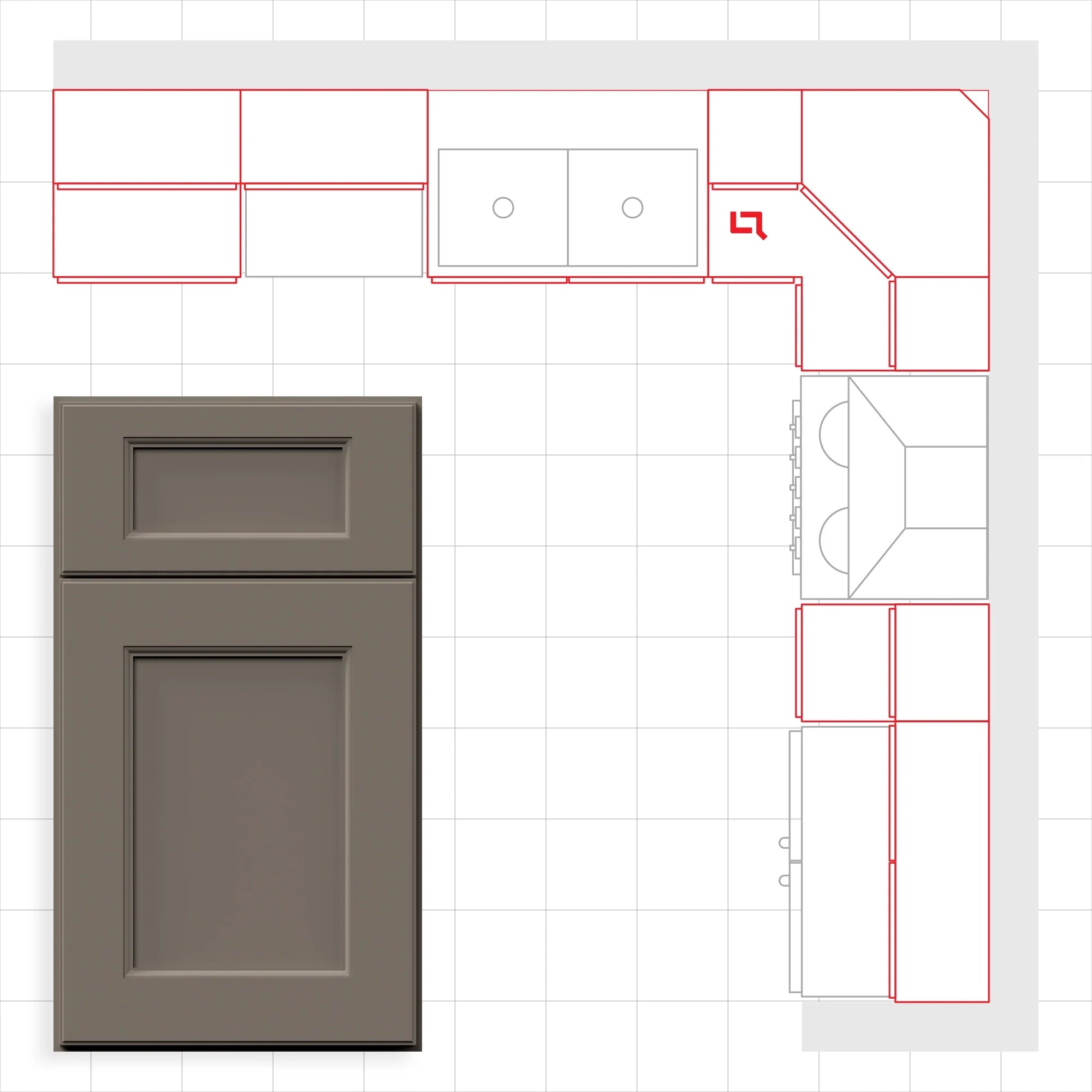 Fabuwood Allure Fusion Stone 10x10 Kitchen Design Set Image